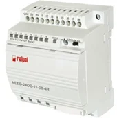 Sterowniki i przekaźniki - Relpol Przekaźnik programowalny 24V DC 8we 4wy z wyświetlaczem i klawiaturą NEED-24DC-11-08-4R 857736 0001-00001-20684 - miniaturka - grafika 1