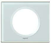 Klawisze i ramki - Legrand Celiane Ramka szkło kaolin x1 069311 - miniaturka - grafika 1