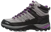 Buty trekkingowe damskie - CMP RIGEL MID WP 3Q12946 szary - miniaturka - grafika 1