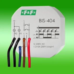 F&F PRZEKAŹNIK BISTABILNY BIS-404 - Sterowniki i przekaźniki - miniaturka - grafika 2