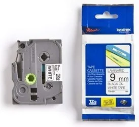 Brother Taśma biała z czarnym nadrukiem TZ221; 9 mm TZE221 - Etykiety do drukarek - miniaturka - grafika 3