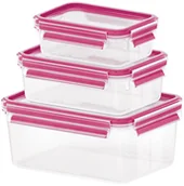 Pojemniki kuchenne - Emsa Zestaw 3 Zestaw pojemników Clip & Close 515584 - miniaturka - grafika 1