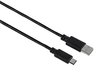 Kable USB - Hama USB C adapter sieciowy (wtyczka USB Type C na USB 2.0 wtyczka A) 1 m przewód, czarna - miniaturka - grafika 1