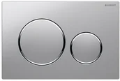 Przyciski spłukujące - Geberit Sigma 20 przycisk do wc chrom mat chrom bł. chrom mat 115882KN1 115.88 - miniaturka - grafika 1
