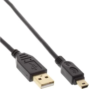 InLine Kabel USB USB A/Mini USB 5pin 0.5m Czarny 31805P - Kable USB - miniaturka - grafika 2