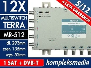 Terra MULTISWITCH MR-512 5-WE/12-WY - Rozgałęźniki i multiswitche do TV-SAT - miniaturka - grafika 2