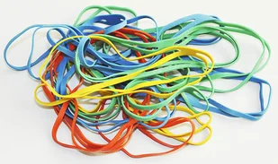 GUMKI KRZYŻOWE Q-CONNECT, 0,1KG, ŚREDNICA 102MM, MIX KOLORÓW - Artykuły biurowe - miniaturka - grafika 7