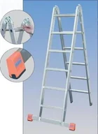 Drabiny - Krause Drabina dwuelementowa przegubowa 2x8 TriMatic - miniaturka - grafika 1