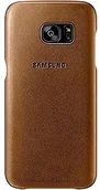 Etui i futerały do telefonów - Samsung oryginalne Leather Cover pokrowiec ochronny na Galaxy S7, Galaxy S7, Galaxy S7, brązowy - miniaturka - grafika 1