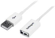Kable USB - STARTECH.COM StarTech. com 1 m USB A USB A  wtyk/gniazdo  biały  USB 2.0 Verlängerungskabel A (ST) na USB A (BU) Przedłużenia (USBEXTPAA1MW) - miniaturka - grafika 1