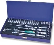 Jonnesway Profesionalny ZESTAW 41 CZĘŚCIOWY zestaw nasadek I KOŃCÓWEK 1/4" STAL CHROMOWO-WANADOWA, CHROMOWANY S04H2141S - Klucze i nasadki - miniaturka - grafika 5