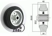 Kółka i bloczki - Zabi Koło metalowo-gumowe fi 100 - miniaturka - grafika 1