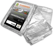 Folie budowlane - Bradas Plandeka wzmacniana SILVER 6 x10m 120 g PL1206/10 - miniaturka - grafika 1