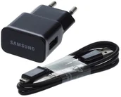 Ładowarki do telefonów - Samsung ETAU90EBE Czarna Oryginalna Ładowarka Sieciowa 2A - bulk ETAU90EBE - miniaturka - grafika 1