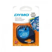 Taśmy do drukarek barwiące - Dymo taśma Letra Tag niebieska 12mm x 4m - miniaturka - grafika 1