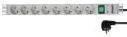 Fideltronik listwa zasilająca 8 rack 19, 1U, wyłącznik LZR-8GBW - Listwy zasilające - miniaturka - grafika 2