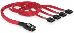 Kabel Sas 36pin mini (sff 8087) - Sata 7PIN x4 50c - Kable miedziane - miniaturka - grafika 2
