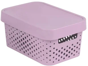 Curver Pojemnik ażurowy z przykrywką 4,5L Infinity różowy CUR-229156 - Pojemniki łazienkowe - miniaturka - grafika 2