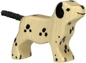 Figurki dla dzieci - Holztiger Drewniany pies - dalmatyńczyk 80063 - miniaturka - grafika 1