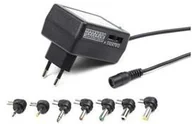 Zasilacze do laptopów - Gembird Zasilacz laptop uniwersalny 12W sieciowy 100V-240V 7 końcówek EG-MC-008 - miniaturka - grafika 1