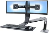 Uchwyty do monitorów - Ergotron WorkFit-A II Dual - Uchwyt na 2 monitory do 22 24-312-026 - miniaturka - grafika 1