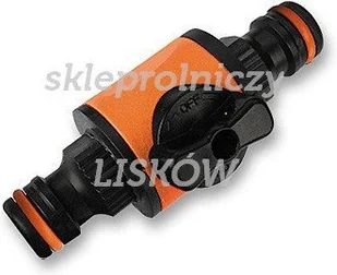 Nypel Łączenia 2 Szybkozłączy Z Zaworem Złącze Wąż - Inne akcesoria do nawadniania - miniaturka - grafika 2