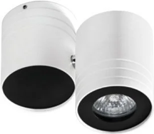 Azzardo LALO GM4101 WH/BK Oprawa sufitowa GU10 1X50W 267 / GM4101 WH/BK - Lampy sufitowe - miniaturka - grafika 2