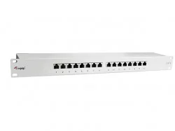 Equip Patch Panel 16 port 1U kat.6 ekranowany szary 326316 - Pozostałe akcesoria sieciowe - miniaturka - grafika 4