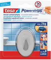 Wieszaki łazienkowe - Tesa Haczyk metalowy owalny - miniaturka - grafika 1