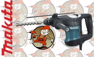 MAKITA HR3200C + 9557, młotko wiertarka + szlifierka 115mm - Zestawy elektronarzędzi - miniaturka - grafika 4