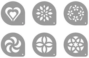 Tescoma SZABLONY DO CAPPUCCINO MYDRINK, 6 SZT 308850 - Akcesoria i części do ekspresów do kawy - miniaturka - grafika 4