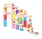 Duży drewniany kulodrom Tor Zjeżdżalnia z kulkami - Tory, garaże, parkingi - miniaturka - grafika 2