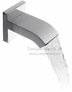 Tres CUADRO- wylewka wannowa z kaskadą , w kolorze chrom , 107181 1.07.181 - Wylewki do baterii - miniaturka - grafika 2