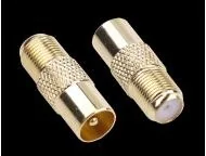 Wtyk Tv męski złoty do gniazd, tunerów Tv / Rf In - Akcesoria TV-SAT - miniaturka - grafika 4