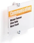 Systemy ekspozycyjne i znaki informacyjne - Durable Tabliczka przydrzwiowa CRYSTAL SIGN 210x148 mm - miniaturka - grafika 1