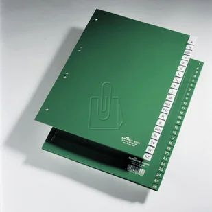 DURABLE Przekładki do segregatora A-Z A4 zielone 6200-05 - Przekładki do segregatorów - miniaturka - grafika 3