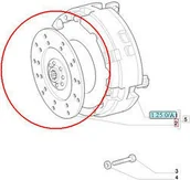 Części i akcesoria do maszyn rolniczych - CNH TARCZA SPRZĘGŁA 5089337 - miniaturka - grafika 1