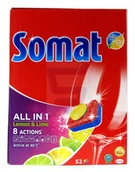 Środki do zmywarek - Somat All in 1 Tabletki do zmywarek Lemon & Lime 52 szt. - miniaturka - grafika 1