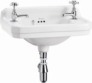 Burlington Laufen Kartell Umywalka wisząca 46x28x12 cm z otworem na baterię biała H8153350001111 H532 - Umywalki - miniaturka - grafika 2