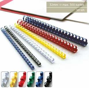 Argo GRZBIETY PLASTIKOWE 32mm 50szt - Grzbiety do bindownic - miniaturka - grafika 2