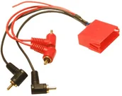Akcesoria car audio - Złącze samochodowe gniazdo mini ISO 4 CINCH AUDI VW SKODA 1733 - miniaturka - grafika 1