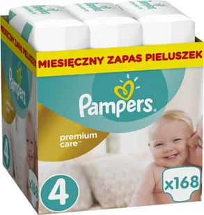 Pampers Premium Care 4 MAXI 168 szt 8-14 kg) ZAPAS NA MIESIĄC pieluchy jednorazowe - Pieluchy - miniaturka - grafika 2