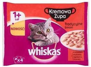 Whiskas Kremowa zupa Tradycyjne smaki 4x85g - Mokra karma dla kotów - miniaturka - grafika 2