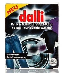 Dalli Chusteczki do prania ciemnych tkanin - 10 szt. 4012400521159 - Środki do prania - miniaturka - grafika 4