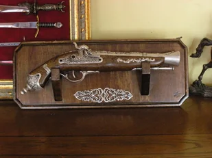 WŁOCHY DŁUGI PISTOLET KAPISZONOWY NA ZAWIESZCE - Repliki - broń WŁOCHY DŁUGI PISTOLET KAPISZONOWY NA ZAWIESZCE - Repliki - broń - miniaturka - grafika 1