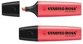 Zakreślacze - Stabilo Zakreślacz Boss czerwony (10szt) - miniaturka - grafika 1