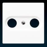 Klawisze i ramki - Jung A 500 BIAŁY Pokrywa gniazda RTV A561PLTVWW - miniaturka - grafika 1