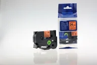 Taśmy do drukarek barwiące - Brother Aimotech Taśma zamiennik do 24mm/8m pomarańczowa sygnalizacyjna czarny n (AZEB51) - miniaturka - grafika 1