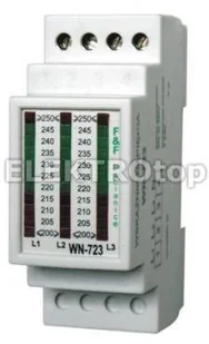 F&F Wskaźnik napięcia 3x230V 3 fazowy WN-723 - Multimetry - miniaturka - grafika 3