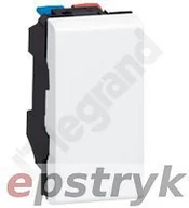 Akcesoria do oświetlenia - Legrand Mosaic | Przycisk przełączny - 1 moduł biały 6X-250V~, 077031, - miniaturka - grafika 1
